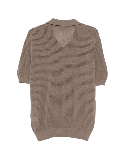 TagliatorePolo T-shirt Finday traforata TAGLIATORE | FINLAYPE PWE26-02 26E233TAUPE